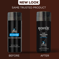 Richfeel Hair Thickening Fibers Dark Brown (B1G1) 28gm