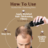 Richfeel Hair Thickening Fibers Dark Brown (B1G1) 28gm