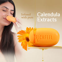Richfeel Calendula Anti Acne Soap 75 G Pack of 4