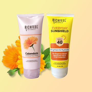 Richfeel Anti Acne Face wash 100 gm With Sunshield (SPF 40) 100gm