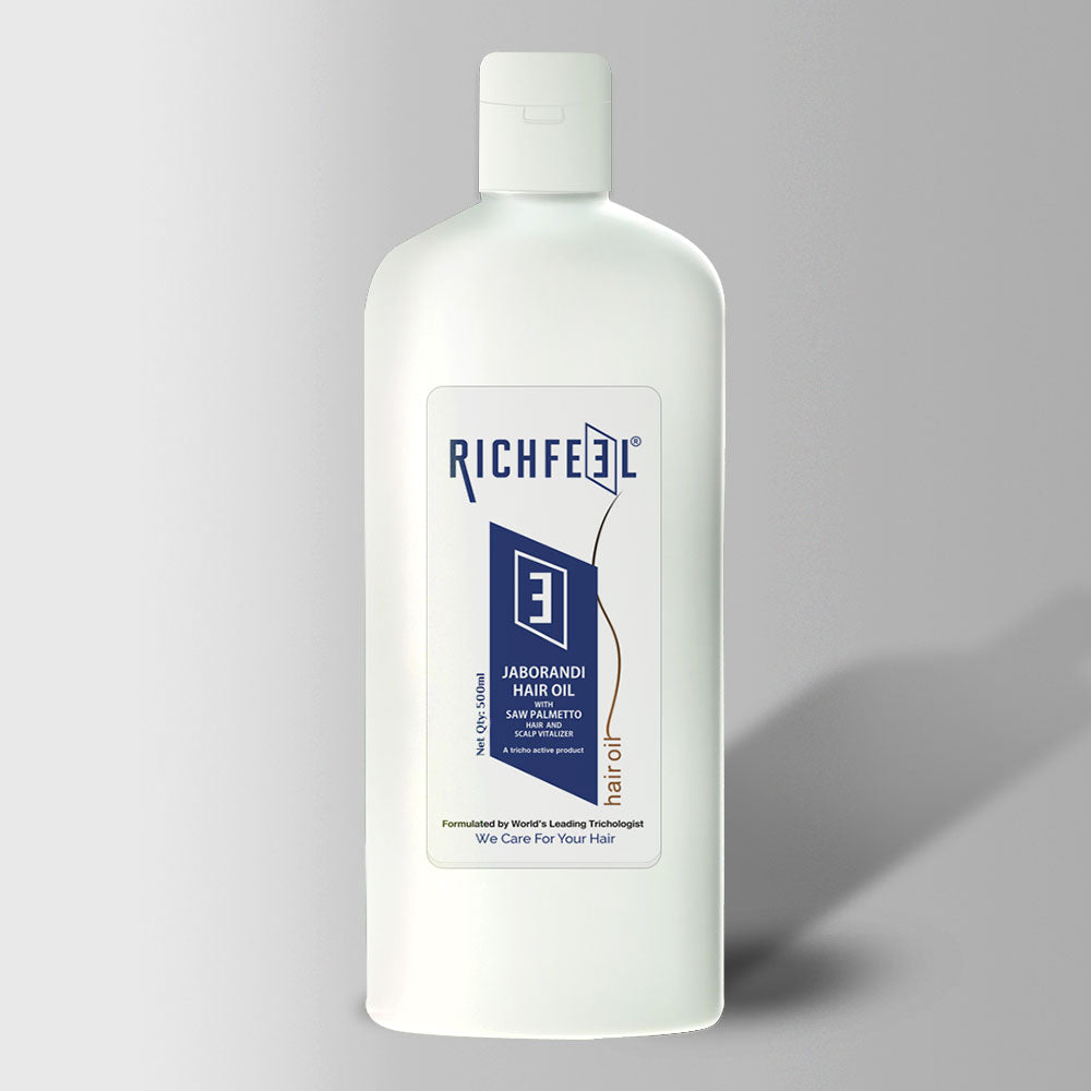 Richfeel Jaborandi Hair Oil With Saw Palmetto 500 Ml