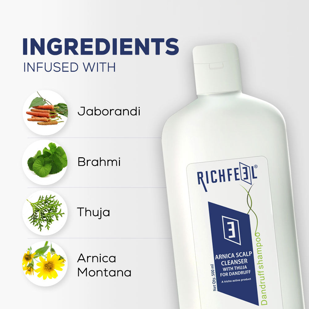 Richfeel Arnica Scalp Cleanser With Thuja 500 Ml