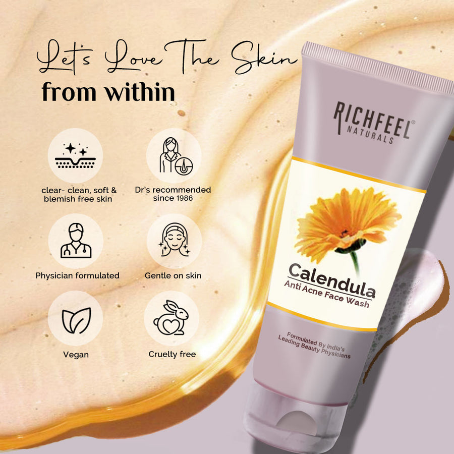 Richfeel Calendula Anti Acne Face Wash 100 g