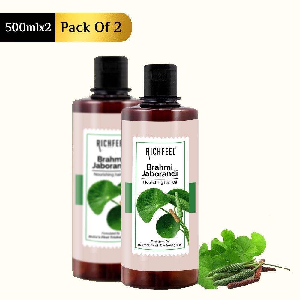Richfeel Brahmi Jaborandi Hair Oil 500 ML (Pack of 2)