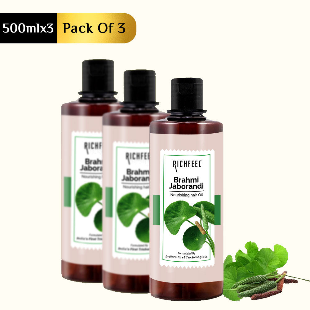 Richfeel Brahmi Jaborandi Hair Oil 500 ML (Pack of 3)
