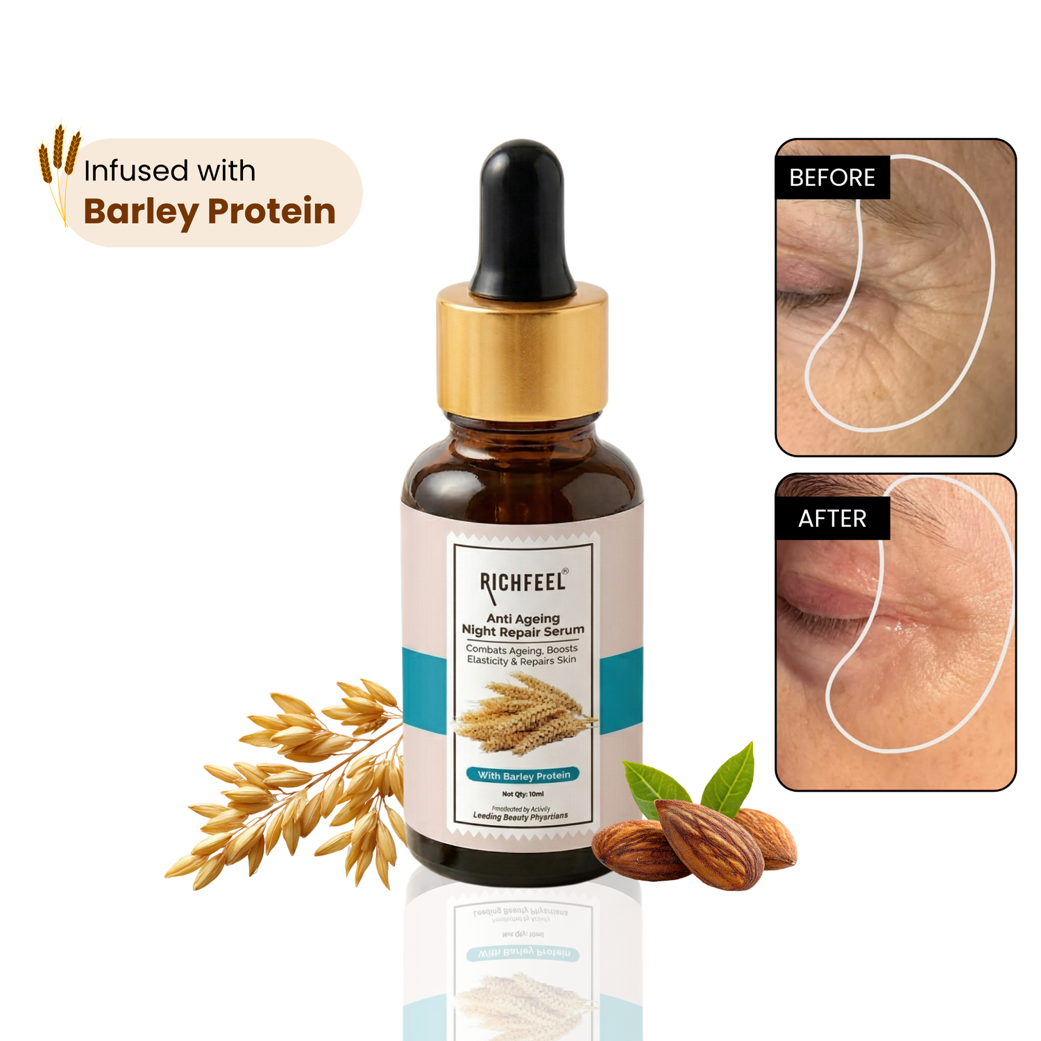 Richfeel Anti Ageing Night Repair Serum 10 Ml