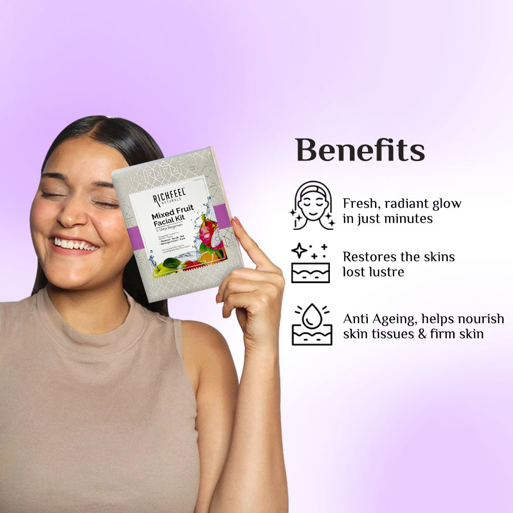 Richfeel Mixed Fruit Facial kit 5x50 G