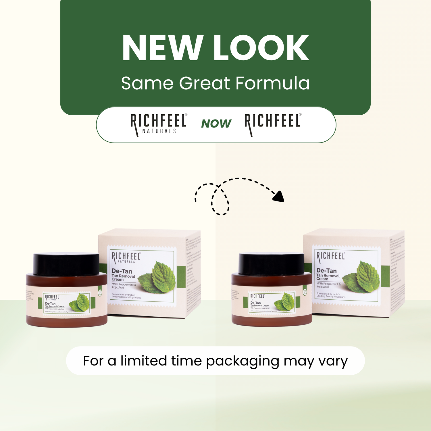 De-Tan Cream | Brightens & Evens Skin | Kojic Acid & Alpha Arbutin | 100g