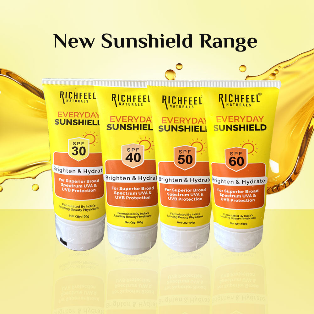 Richfeel Sunshield SPF 40 with Free Face Wash