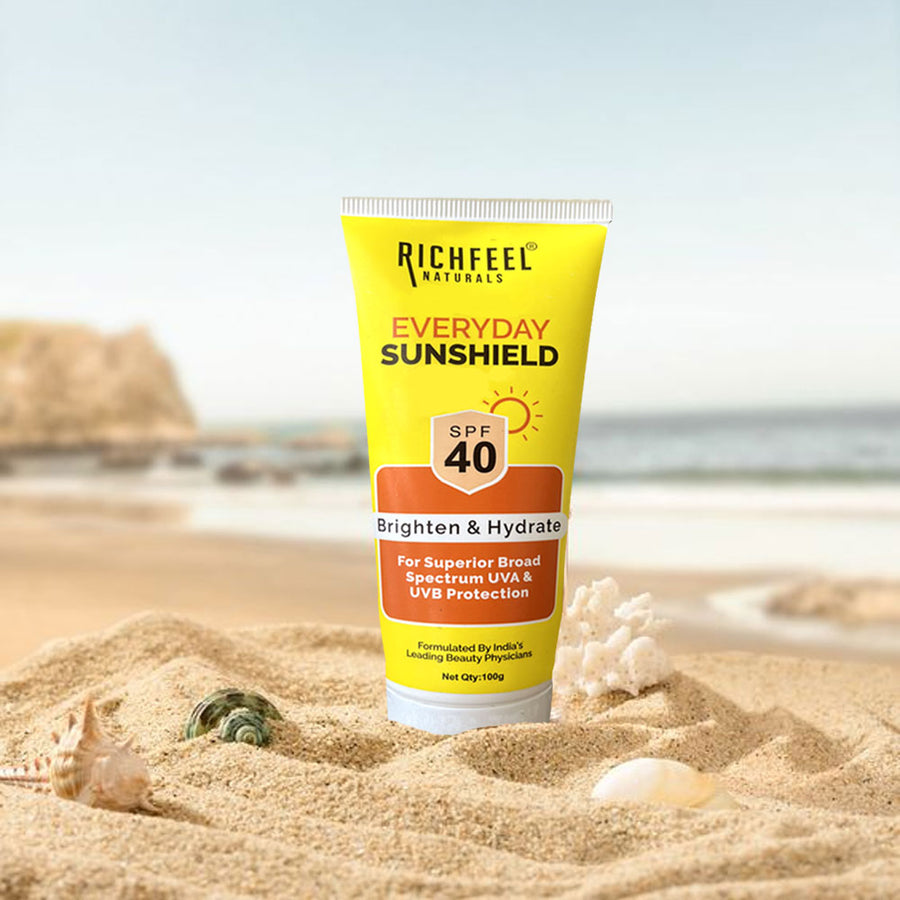 Richfeel Sunshield SPF 40 with Free Face Wash