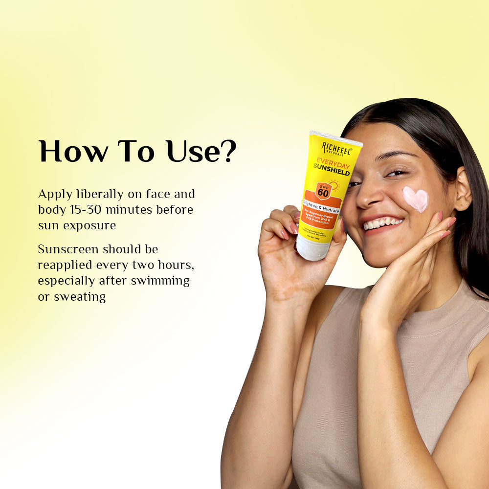 Richfeel Sunshield SPF 60 with Free Face Wash