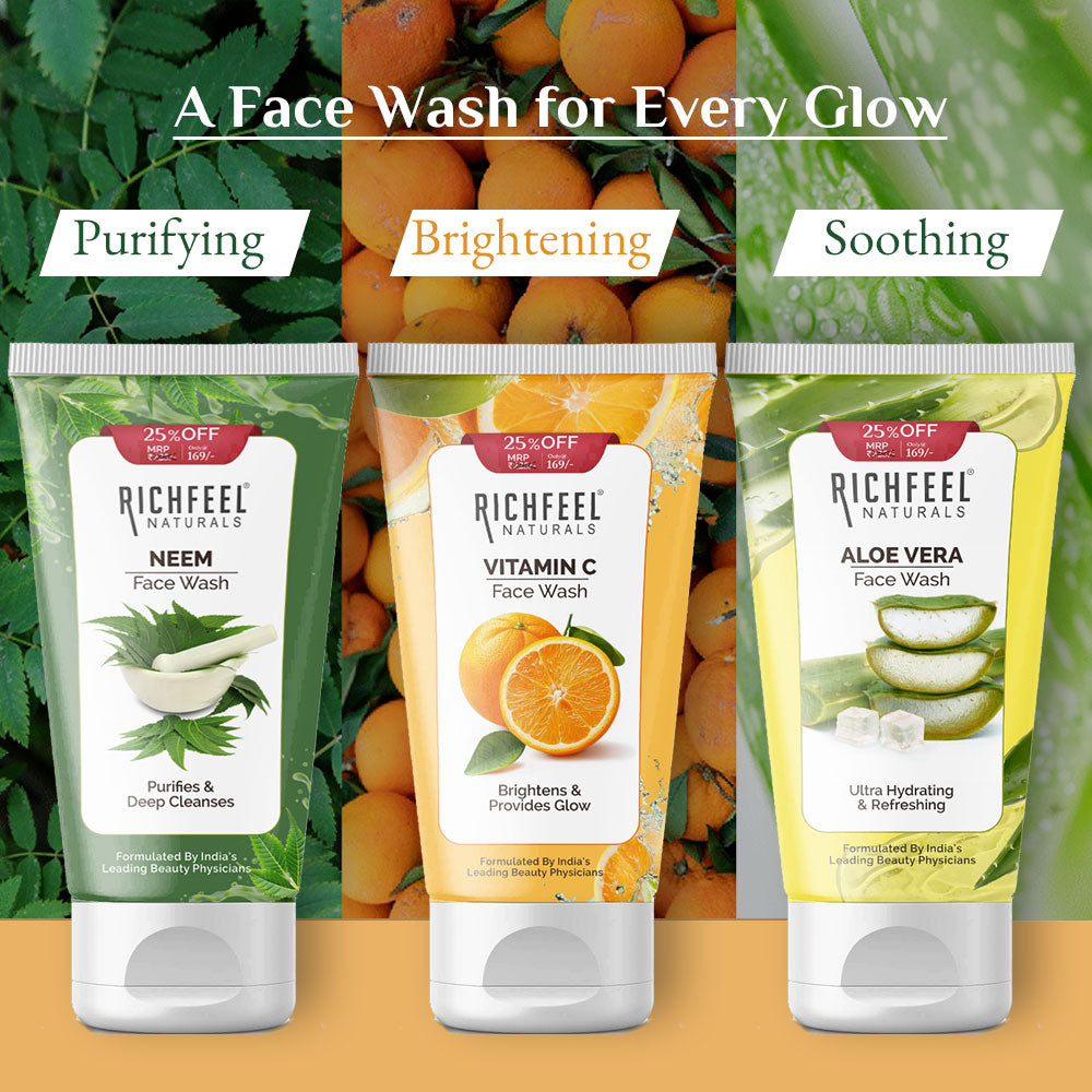Richfeel Vitamin C Face Wash 100 Gms - 25% Off