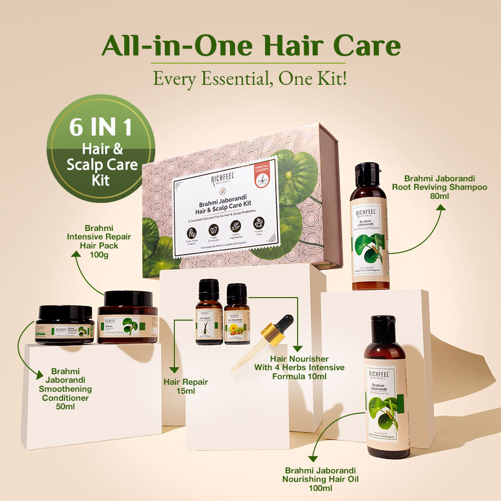 Richfeel Brahmi Jaborandi Hair & Scalp Care Kit