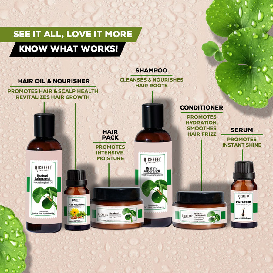 Richfeel Brahmi Jaborandi Hair & Scalp Care Kit