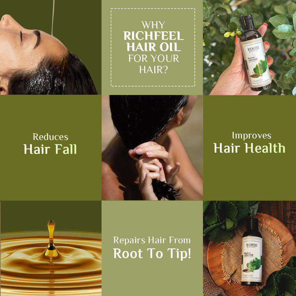 Richfeel Brahmi Jaborandi Nourishing Hair Oil 80 Ml Pack of 3