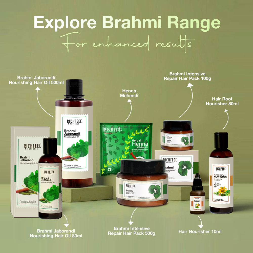 Richfeel Brahmi Jaborandi Nourishing Hair Oil 80 Ml Pack of 4