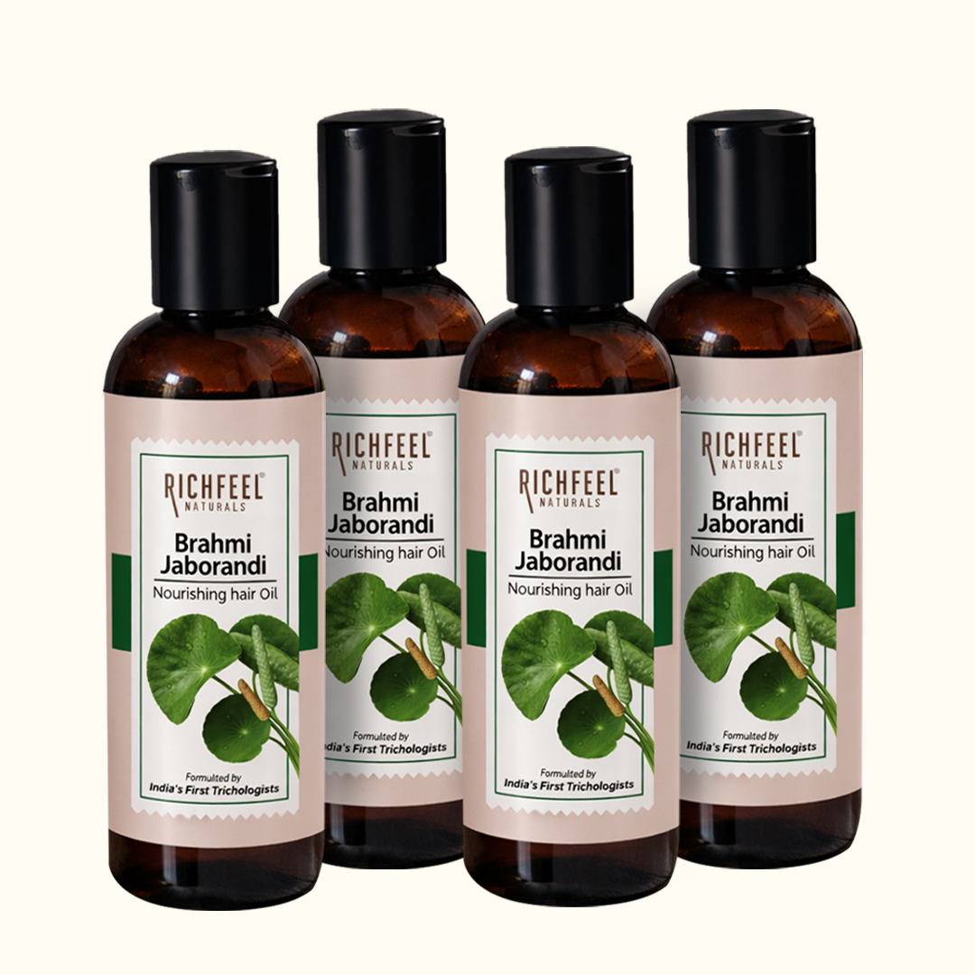 Richfeel Brahmi Jaborandi Nourishing Hair Oil 80 Ml (Pack of 4)