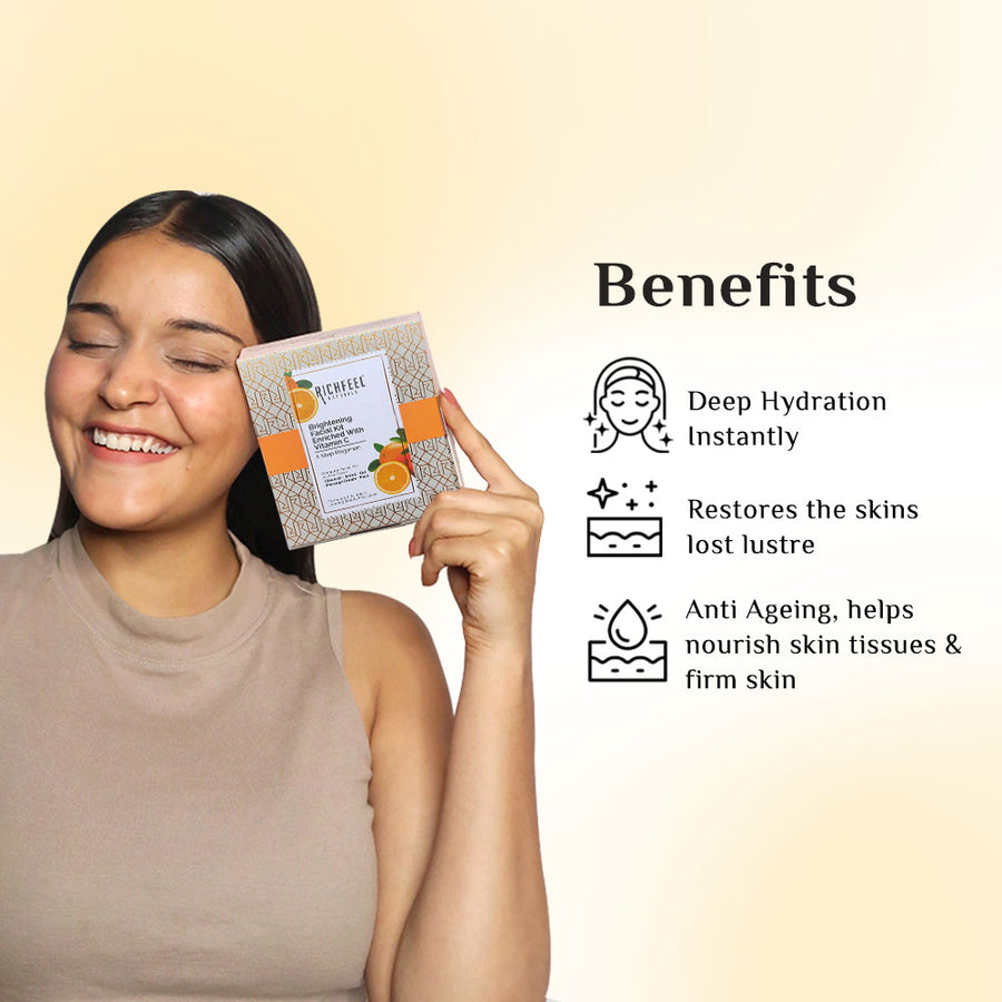 Richfeel Brightening Facial Kit Enriched With Vitamin C 30gm