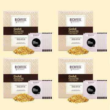 Richfeel Gold Facial Kit 5X6G Pack of 4