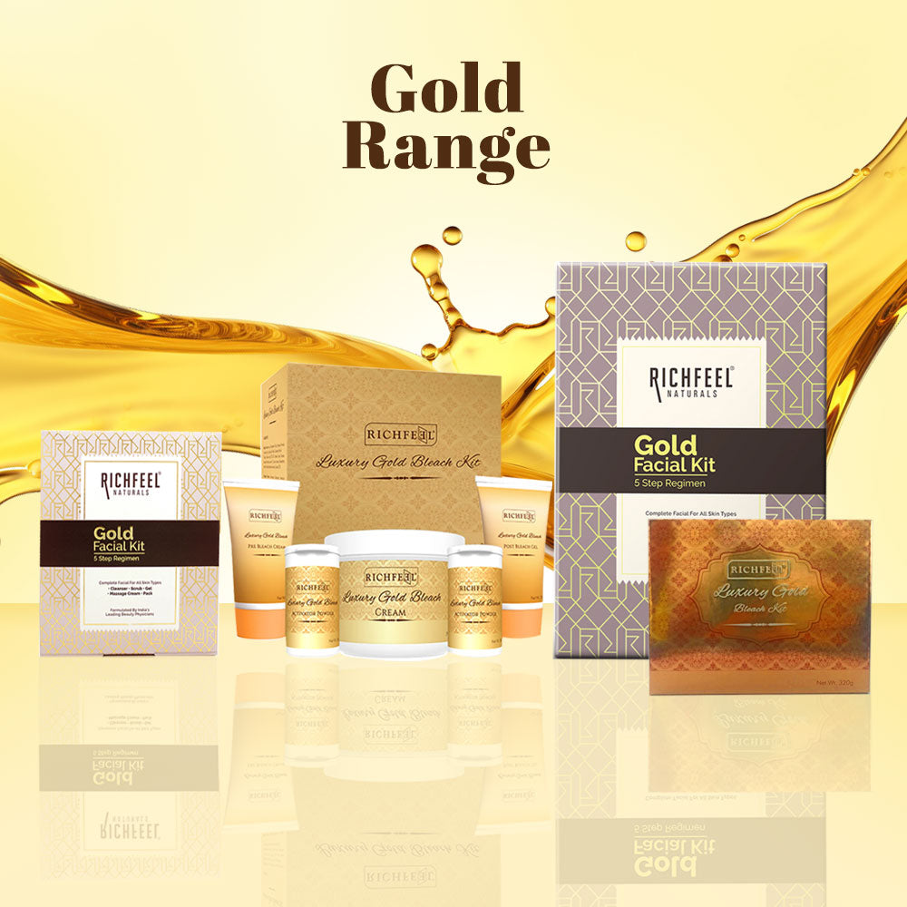 Richfeel Gold Facial Kit 5X6G Pack of 2