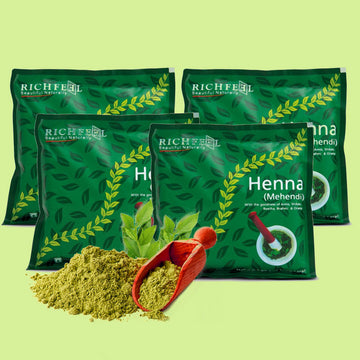 Richfeel Henna Mehendi 100 G Pack of 4