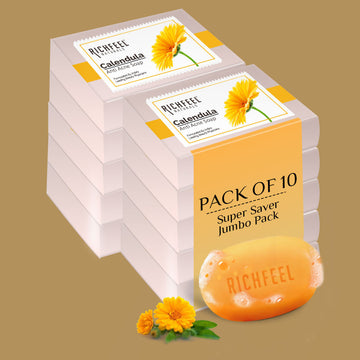 Richfeel Calendula Anti Acne Soap 75 g Pack of 10