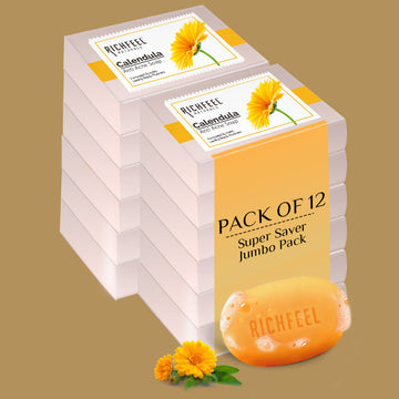 Richfeel Calendula Anti Acne Soap 75 G Pack of 12