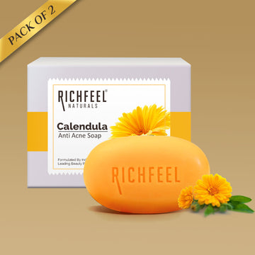 Richfeel Calendula Anti Acne Soap 75 G Pack of 2