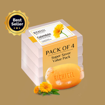 Richfeel Calendula Anti Acne Soap 75 G Pack of 4