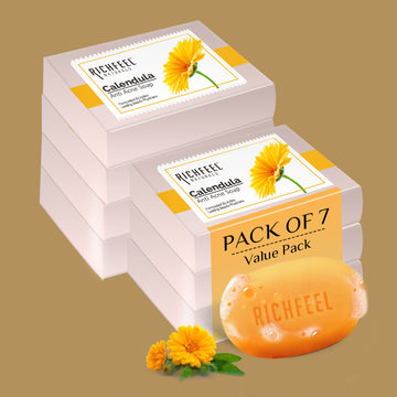 Richfeel Calendula Anti Acne Soap 75 G Pack of 7