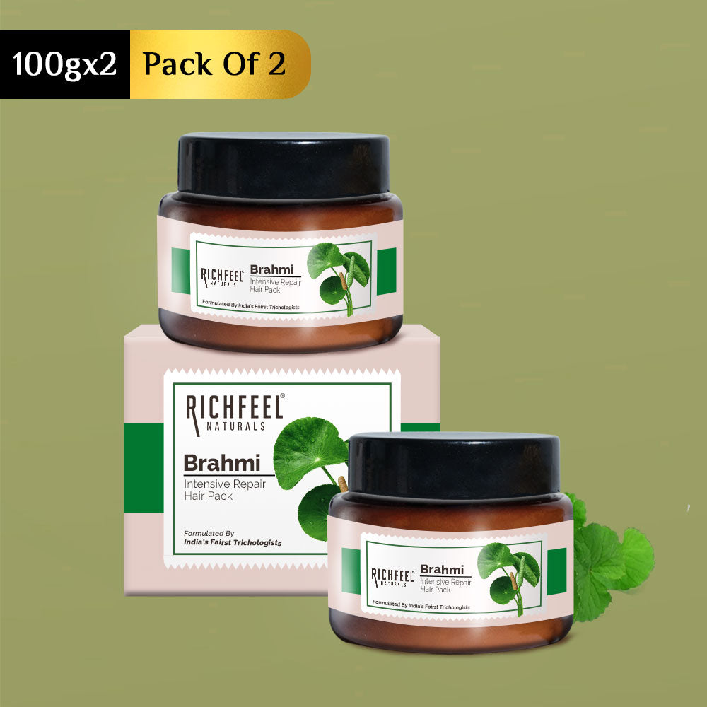 Richfeel Brahmi Intensive Repair Hair Pack 100 g Pack of 2