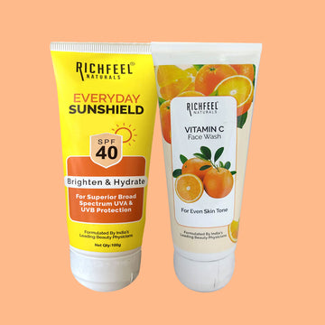 Richfeel Sunshield SPF 40 with Free Face Wash