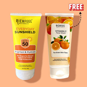 Richfeel Sunshield SPF 50 with Free Face Wash