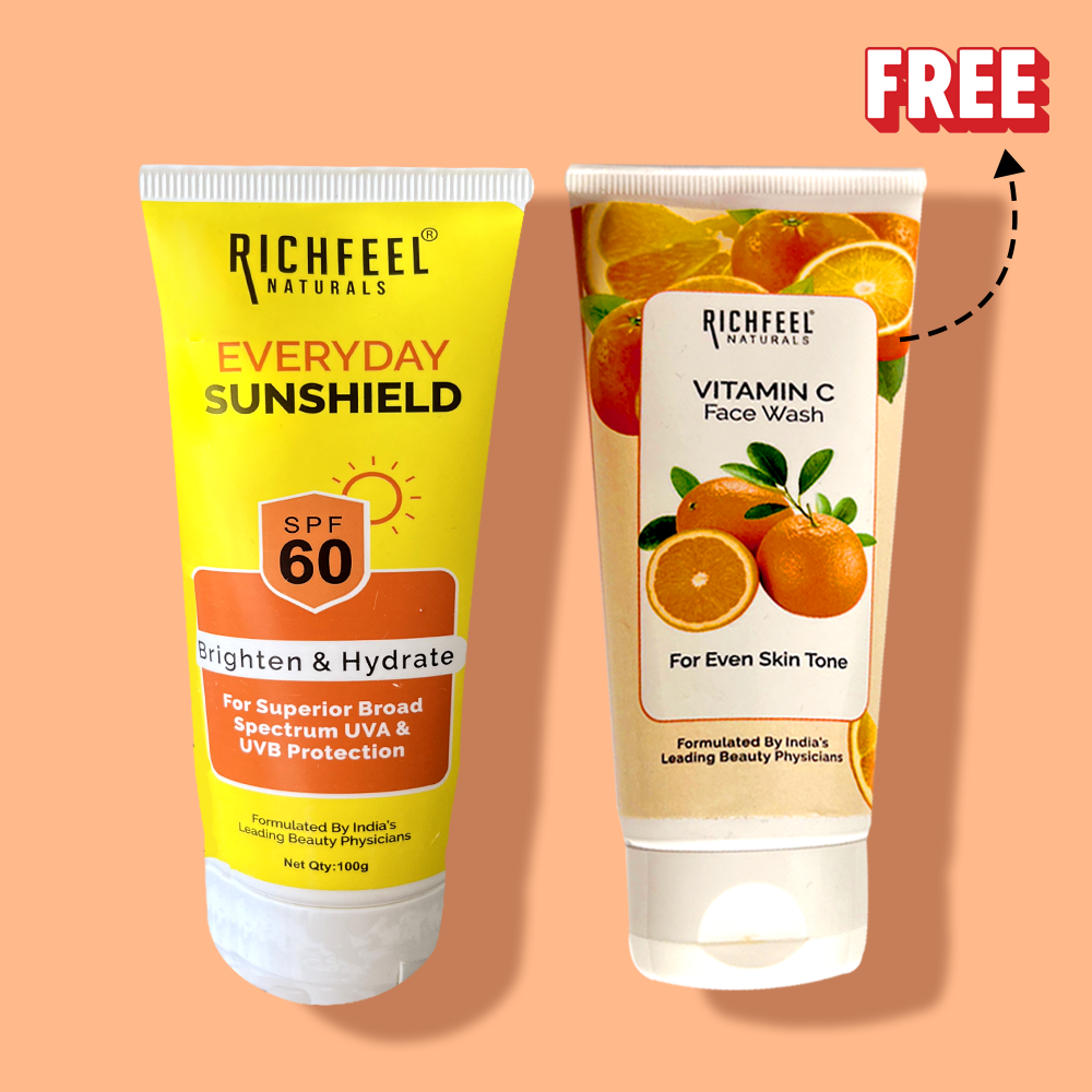 Richfeel Sunshield SPF 60 with Free Face Wash