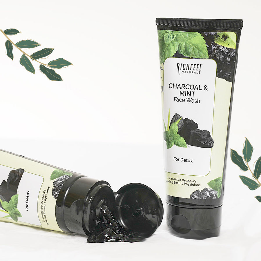 Richfeel Naturals Charcoal and Mint Face Wash 100gm